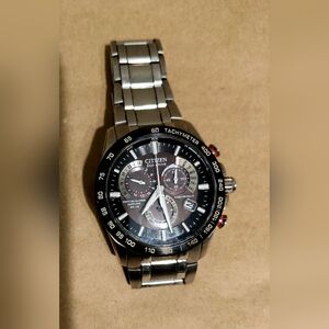 Citizen Eco Drive E650 5075173 Mens Watch Solar Radio Sapphire